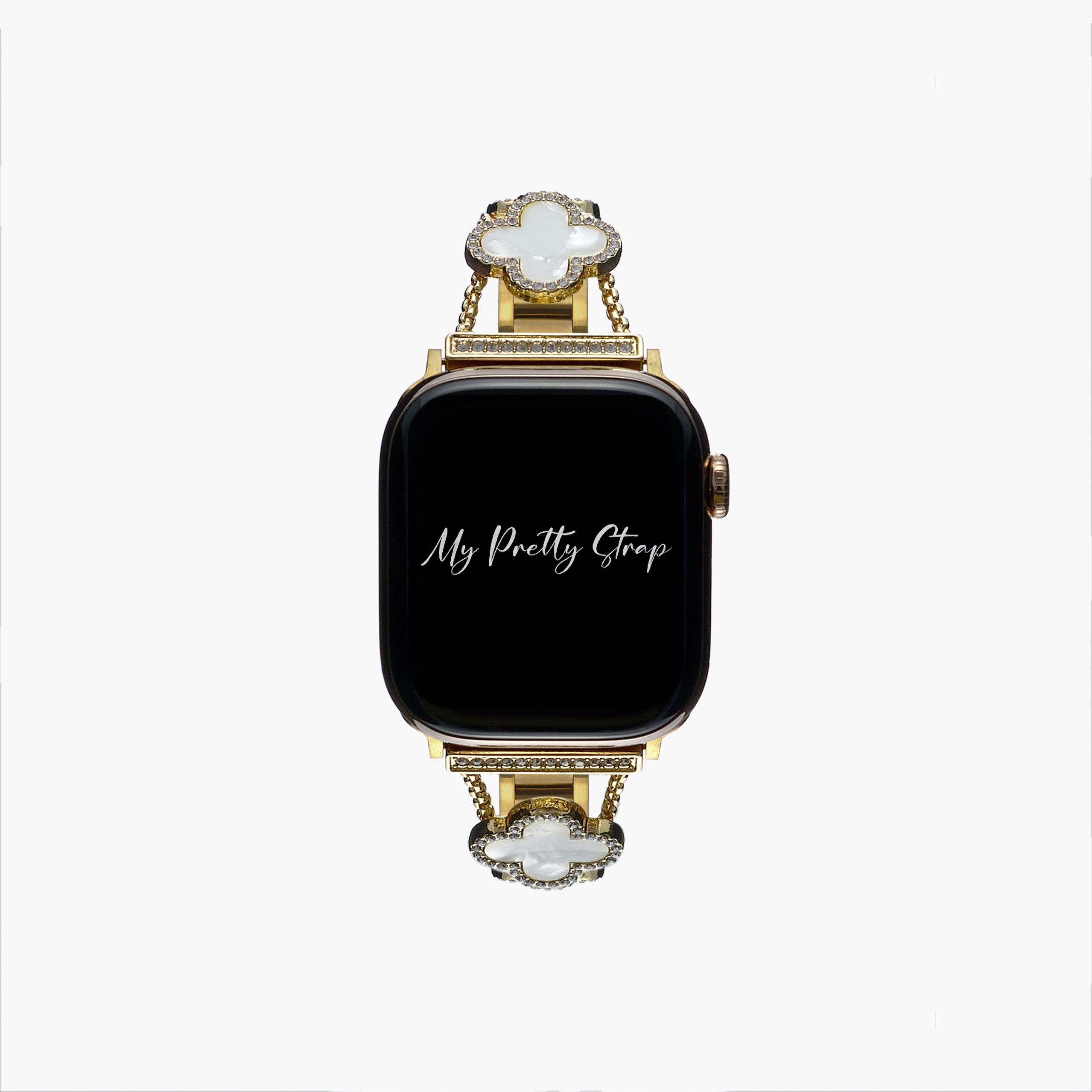 Key to My Luck Strap – White and Gold