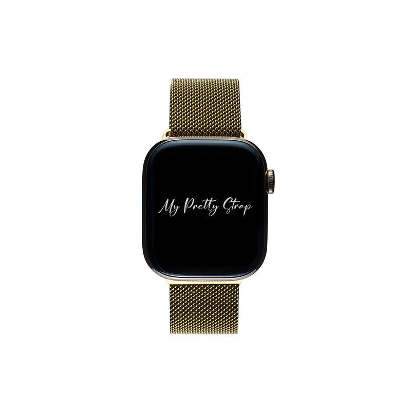 Stainless Steel Apple Watch Strap – Gold